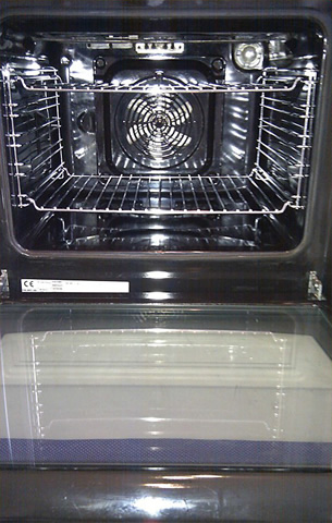 After oven cleaning